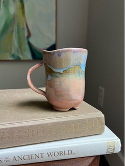 Handcrafted Abstract Coffee Mug ( firm on price )