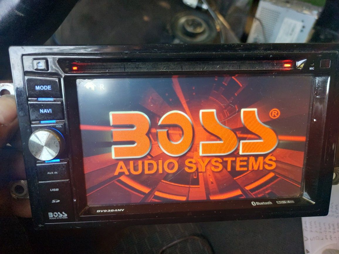 STEREO BOSS CD DVD AUX USB BLUETOOTH GOOD CONDICIÓN ABLO ESPAÑOL 