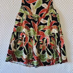 A-line skirt, Size L (runs small), safari print, earth tones. PRICE: $15.