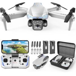  Brand New Drone with Camera 1080P HD, FPV Foldable Drone for Adults Kids, One-Key Take Off/ Landing, 3D Flips, Altitude Hold, Spee
