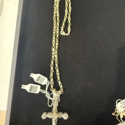 14K2T Super Chain Combo With 59dias Diamond .295CTW