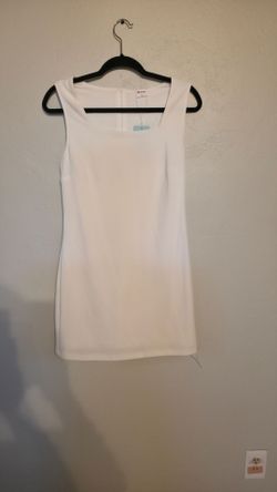 White Sleeveless Mini Dress with Tags