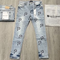 Purple Jeans Size 32 34 38 40