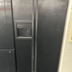 Black Ge Side By Side Refrigerator 