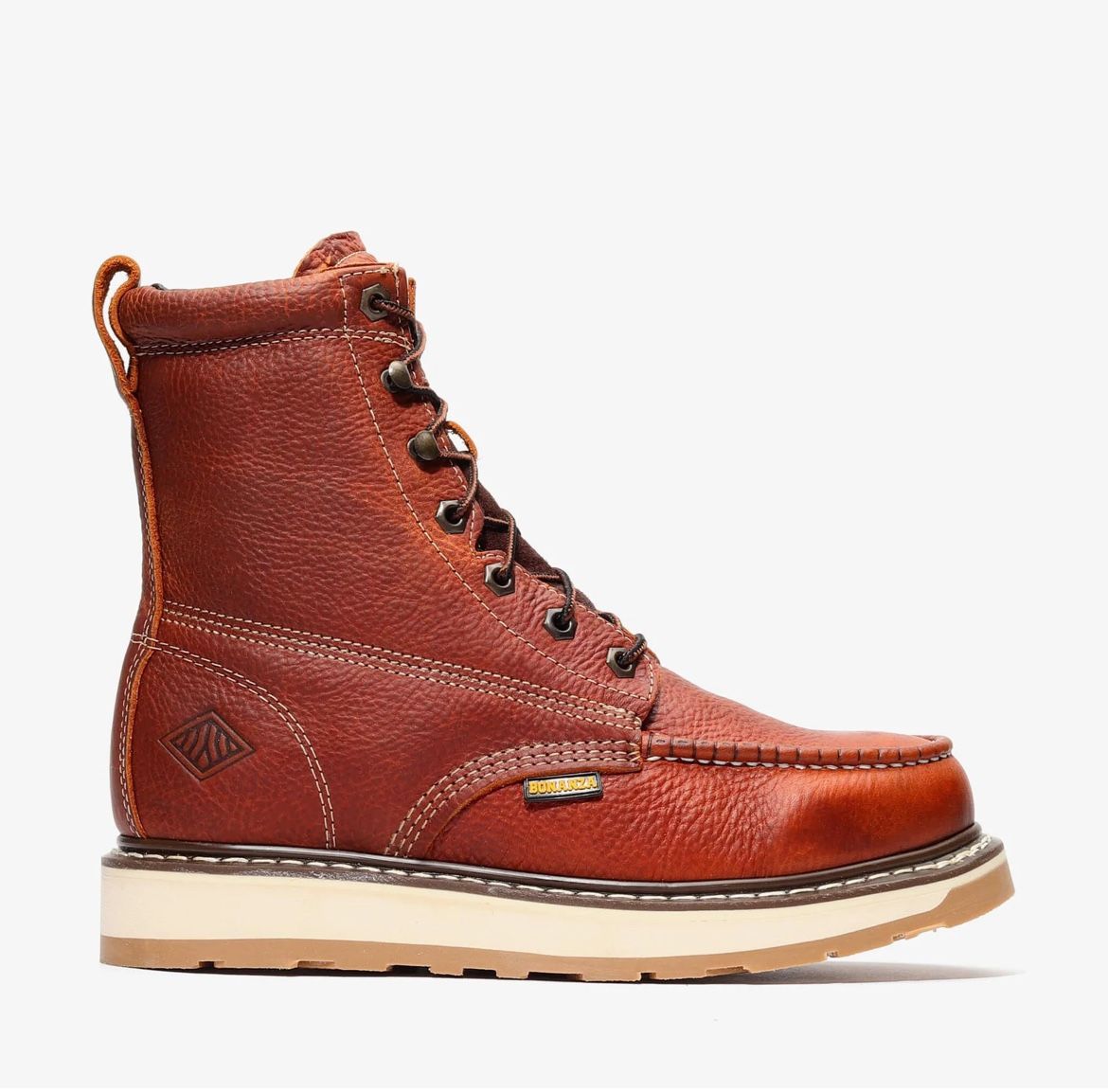Men’s Work Boots (8” Length ) (MOC TOE/STEEL TOE)