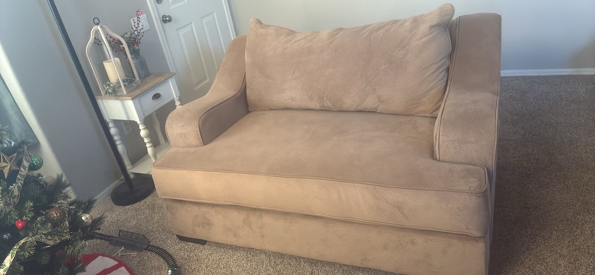 Tan Loveseat 