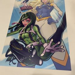 My Hero Academia Female Trio Heroes by Artist Unknown