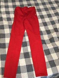 Glam Red International Concepts High-Waist Skinny/Regular Pants with Gold Zippers size2