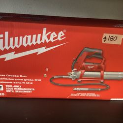 Milwaukee M12 Grease Gun (Tool-Only) $180