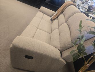 Black Plush Channel Tufted Sofa