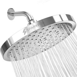 Shower Head - High Pressure Rain - Premium Quality Luxury Design - 1-Min Install - Easy Clean