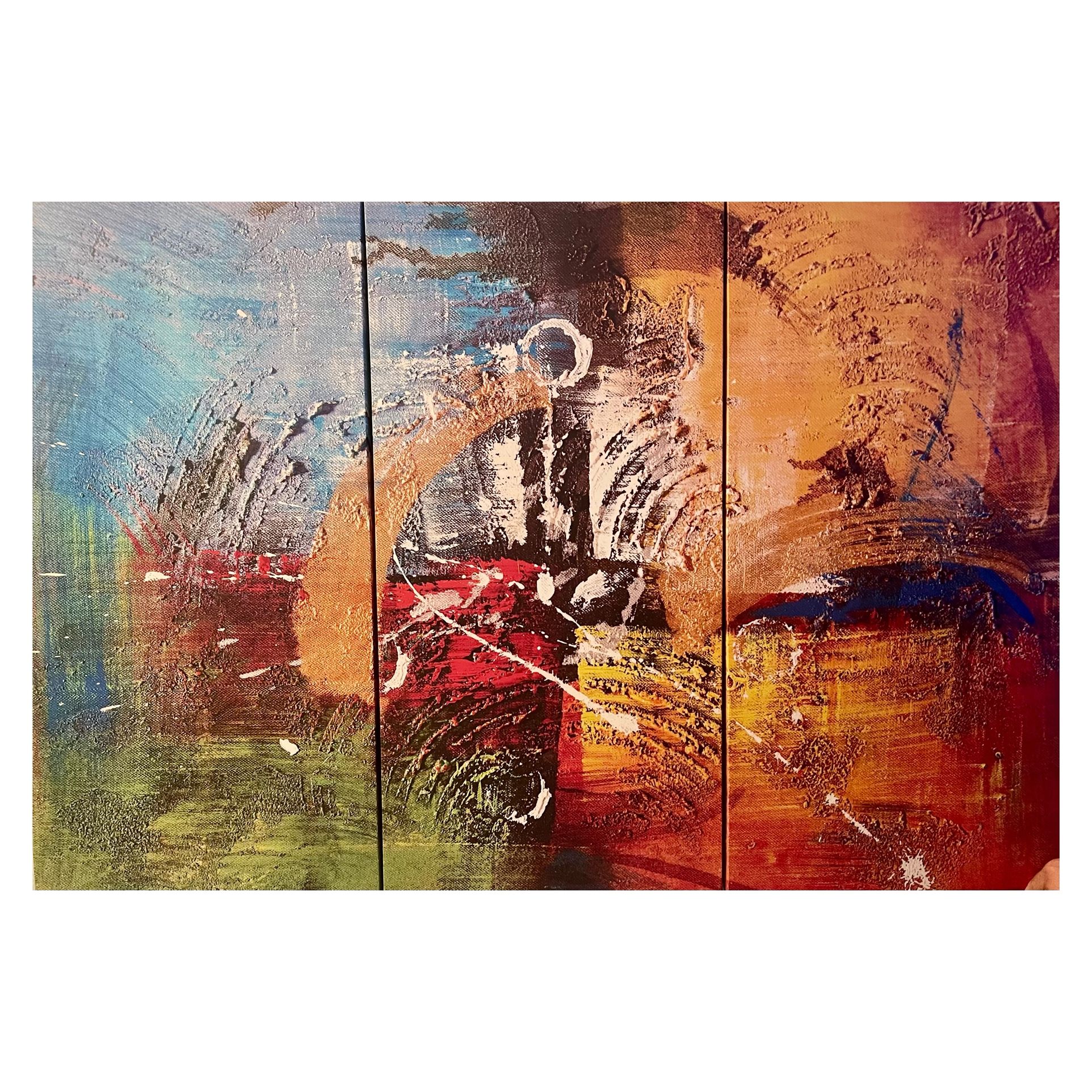 3-Panel Oil Painting Wall Decor