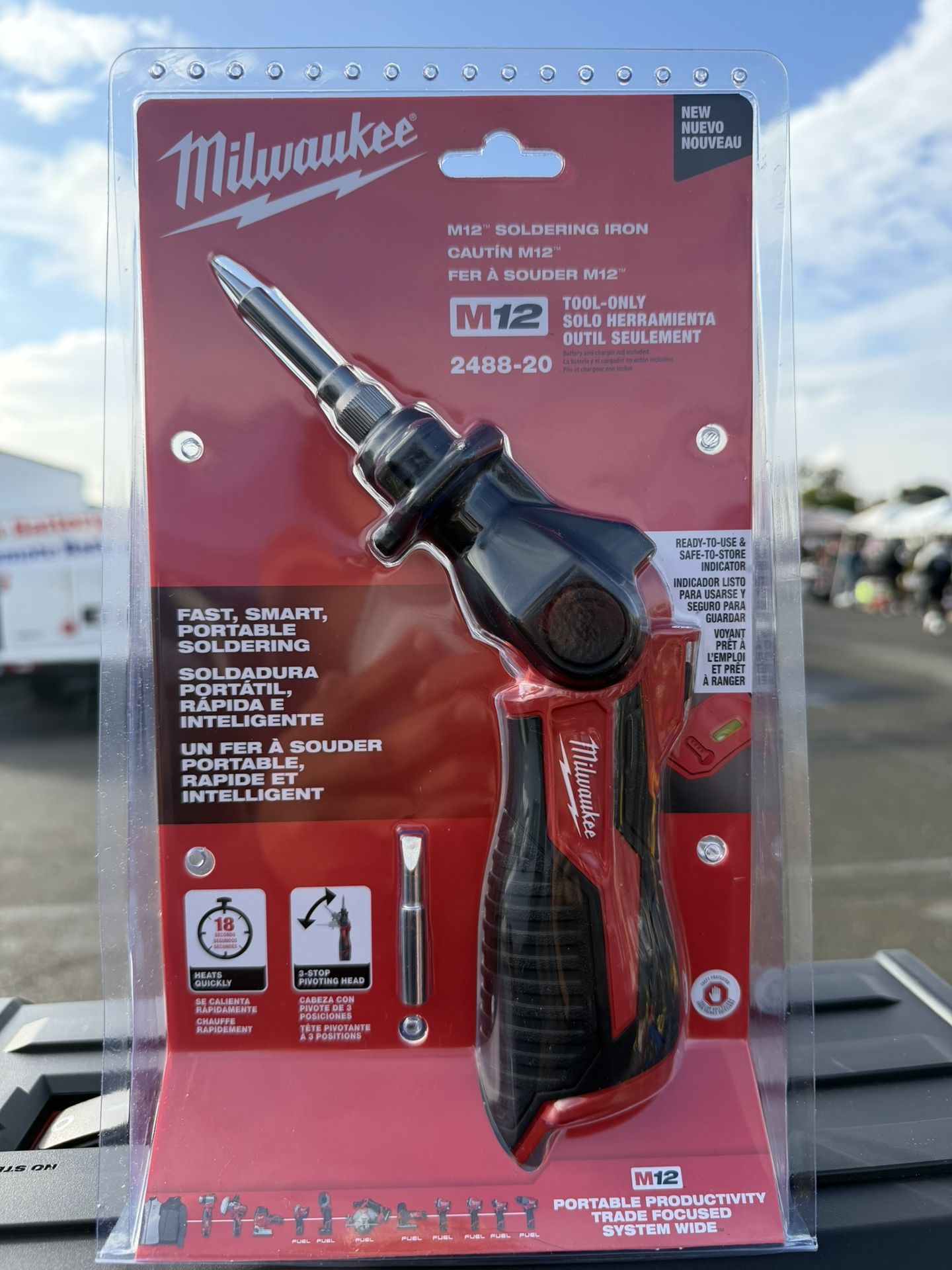 Milwaukee M12 12-Volt Lithium-Ion Cordless Soldering Iron (Tool-Only