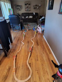 Wooden Train Track Toy