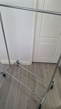 Adjustable Metal Clothes Rack w/ Wheels