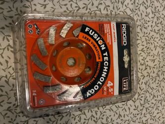 RIDGID 4.5" Diamond Cup Wheel