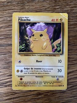 Pikachu Pokemon Card 