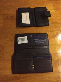 Charter club leather wallets $10 ea