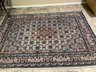 Treasures 8x 10 Persian Rug - Wool And Silk 