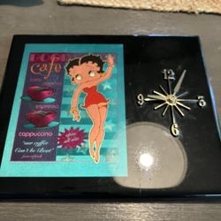 Vintage 1998 Betty Boop Clock