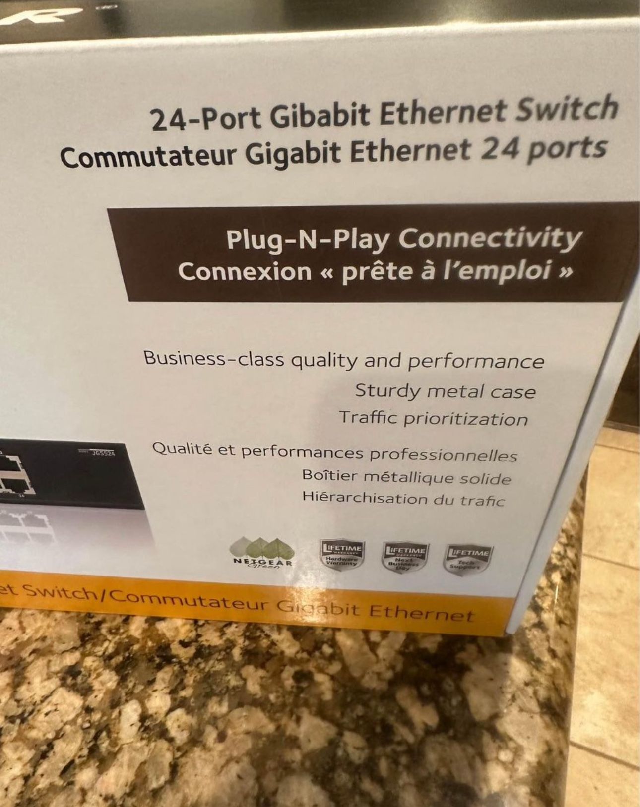 Netgear 24 port 10/100/1000 mbps gigabit switch
