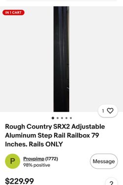 Rough Country SRX2 Step Rail. Rails only (79Railbox)