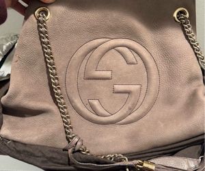 Gucci suede shoulder bag