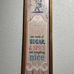 Vintage 1973. “Sugar & Spice “ Wall Plaque 