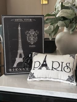 Paris pillow and box