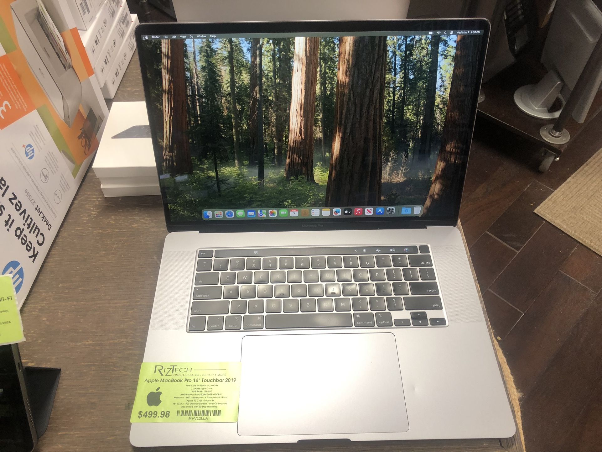 Apple MacBook Pro 15” Touchbar (2019) – Space Gray Price: $499.98