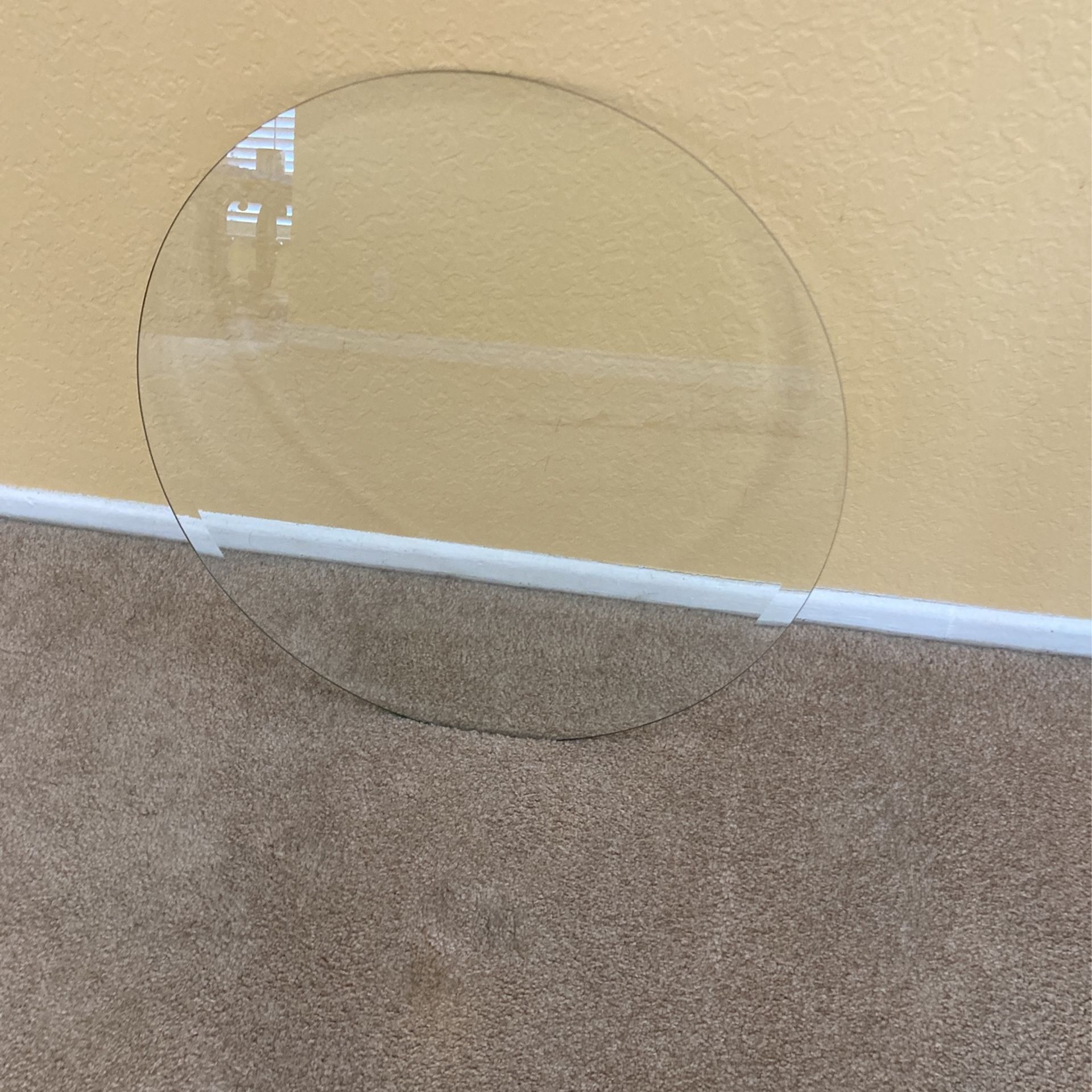Round Beveled Glass