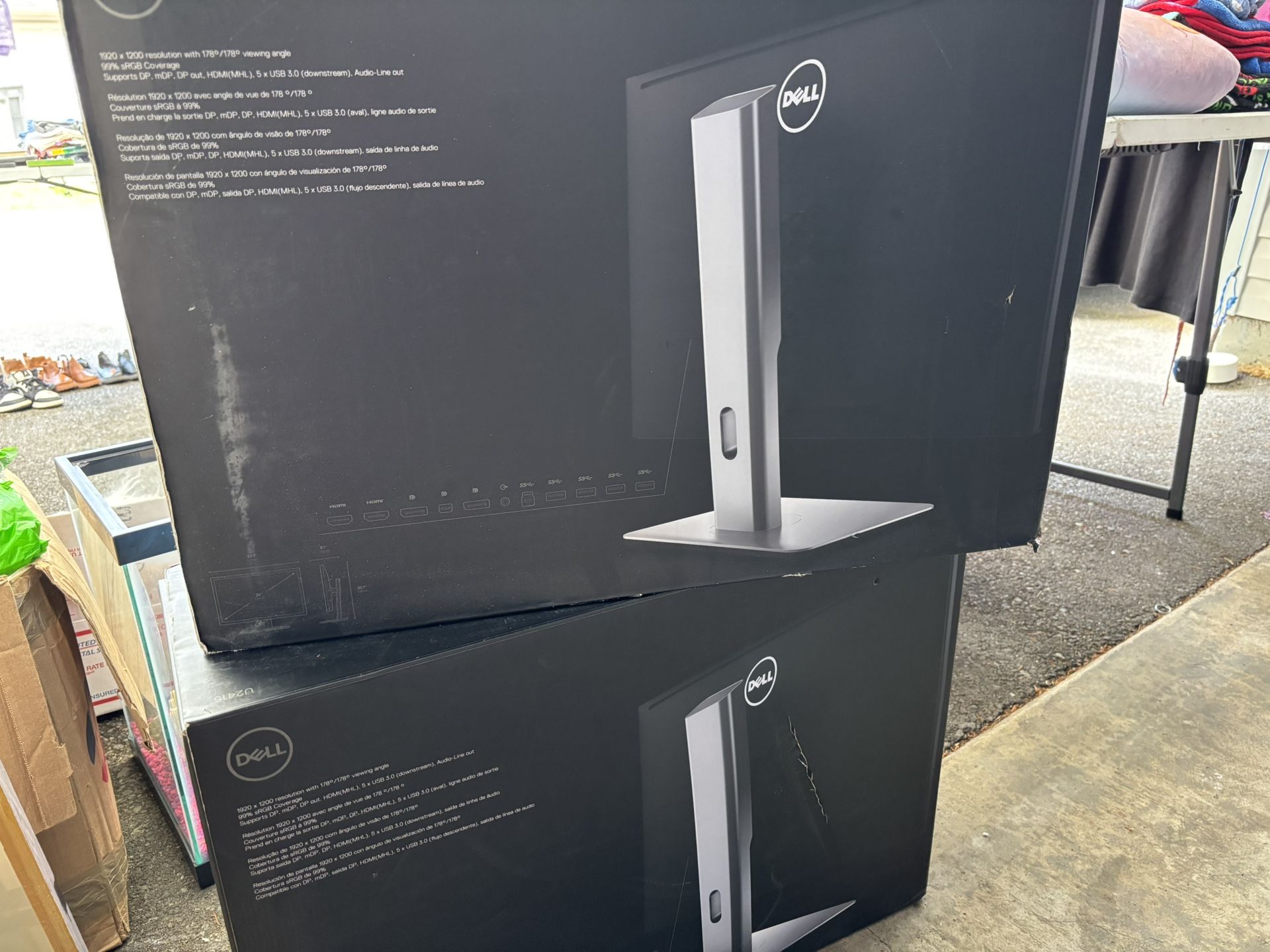 2-Dell 24” Ultrasharp Monitors