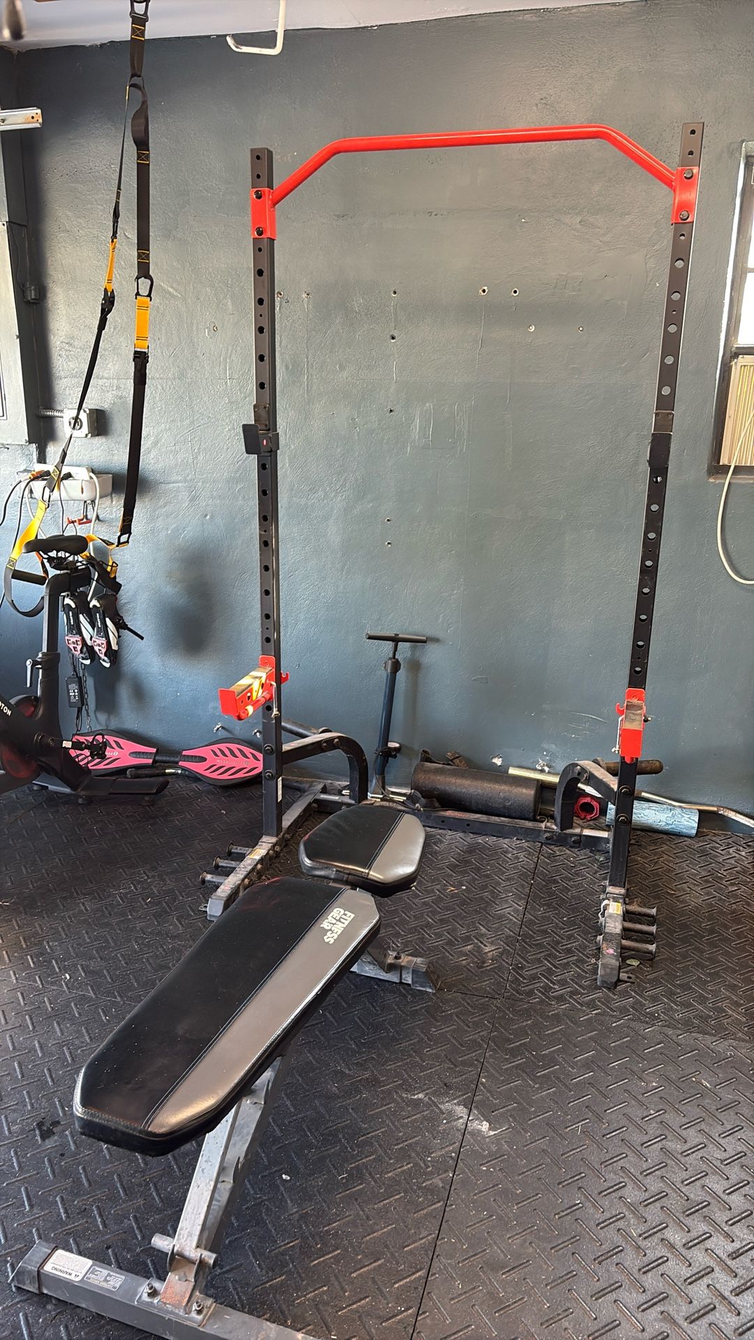 Squat Rack With Bench, No Weights!