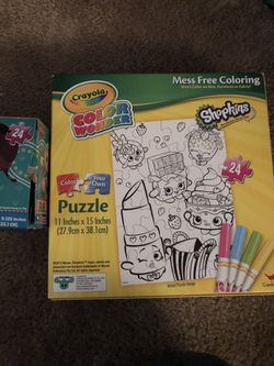 Shopkins mess free coloring by crayola plus puzzle Thumbnail