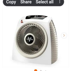 Vornado
AVH10 1500-Watts White Indoor Electric Fan Forced Space Heater with Auto Climate Control