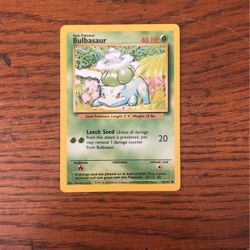 Bulbasaur Pokémon Card