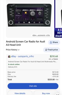 Android Screen Car Radio for Audi A3 Head Unit