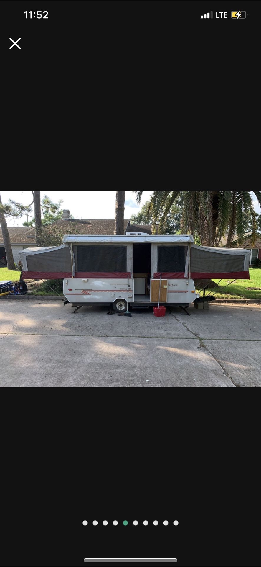 1998 Jayco Eagle pop up camper sleeps 6-7 comfortably.