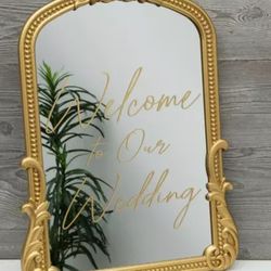 Wedding Mirror Sign
