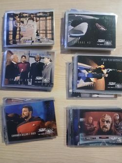 Star Trek  Cards. 3 Different  Sets