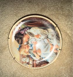 Decorative Collector Plate with Children Scene