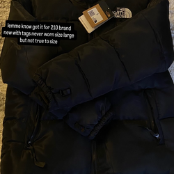 brand new north face puffer size large fits like a medium