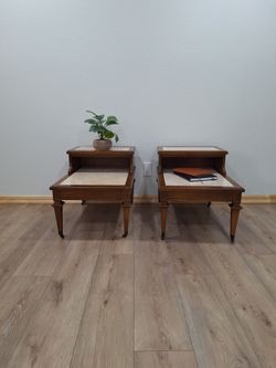 Vintage Mid Century Side Tables/Night Stands w/formica top