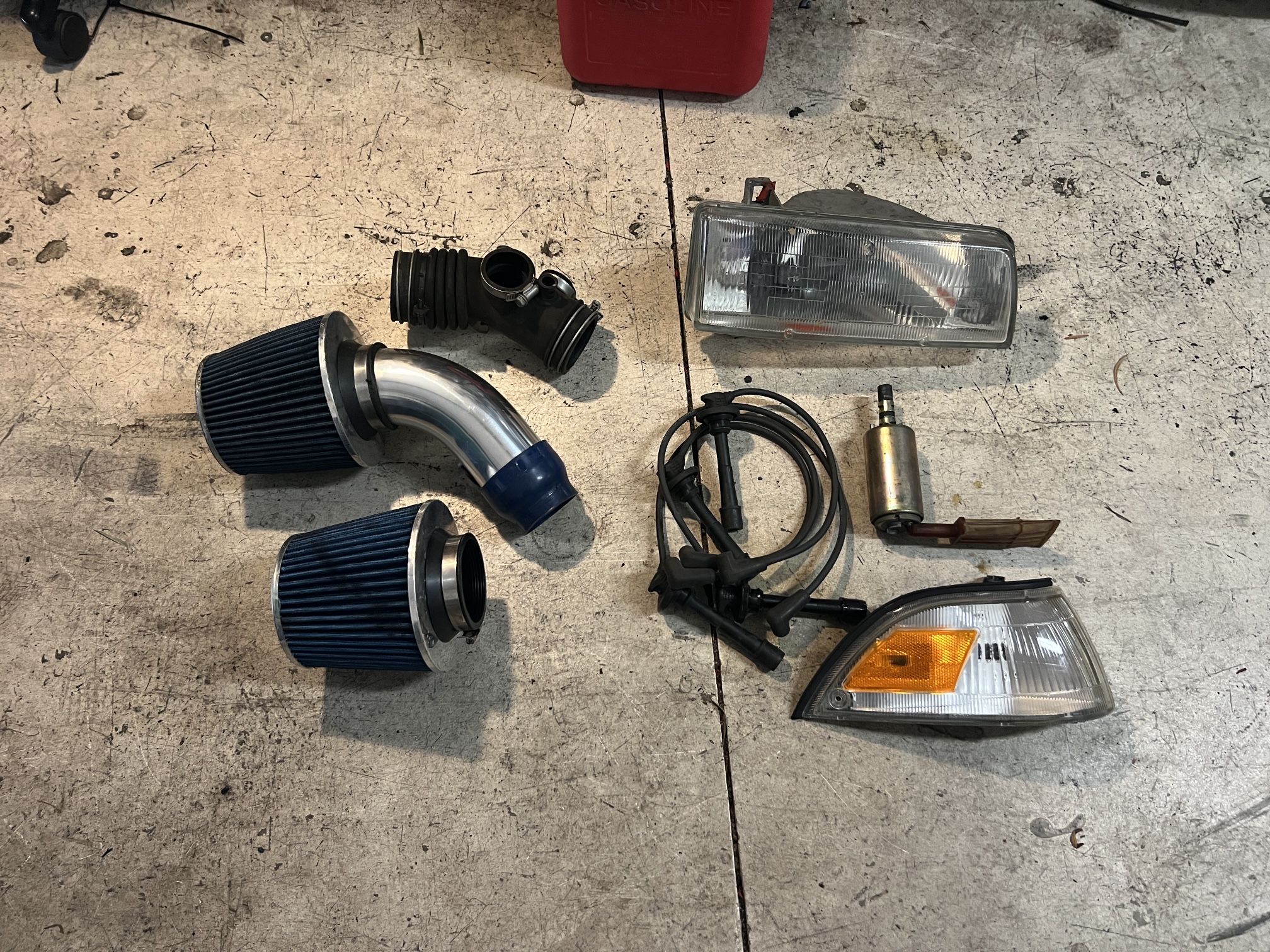 AE92 88-92 Toyota Corolla parts, air intake headlight etc