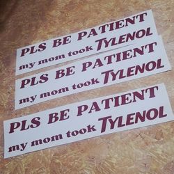 Funny Tylenol Sticker 