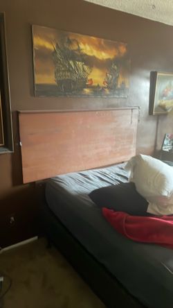 Wooden headboard