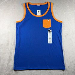 DC SHOES New Men’s Medium Blue Shirt Sleeveless Tank Top Skate NWT #7A