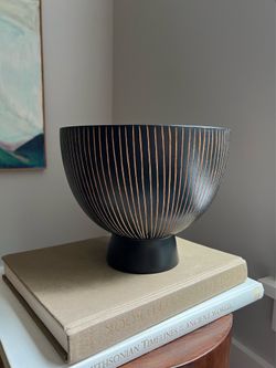 Wooden Pedestal Accent Bowl ( firm on price )