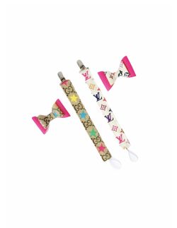 Hair bow and pacifier clip