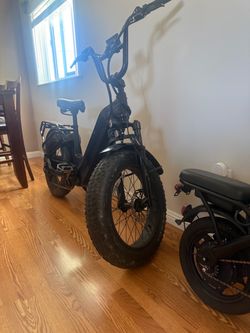 Fat Tire Electric Bike Black Troxxus